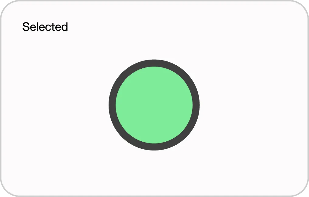 Radio Button Selected State